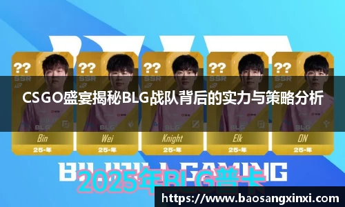 CSGO盛宴揭秘BLG战队背后的实力与策略分析